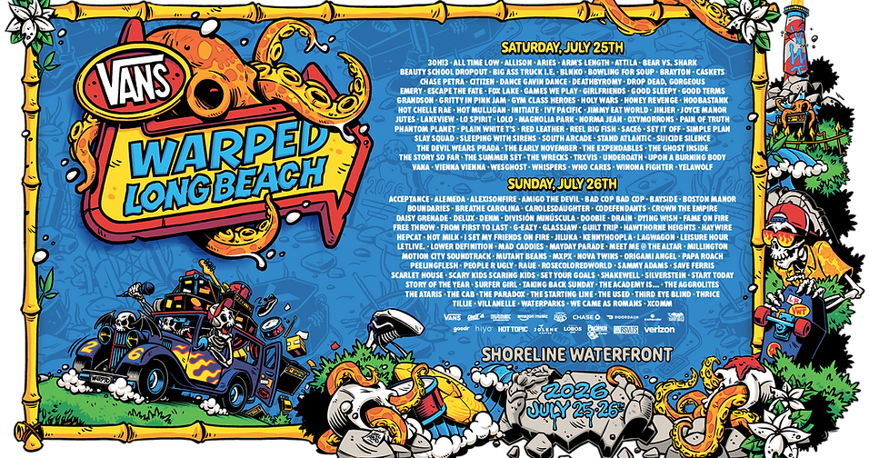 Papa Roach fecha Warped Tour após shows de Jimmy Eat World, Simple Plan e All Time Low