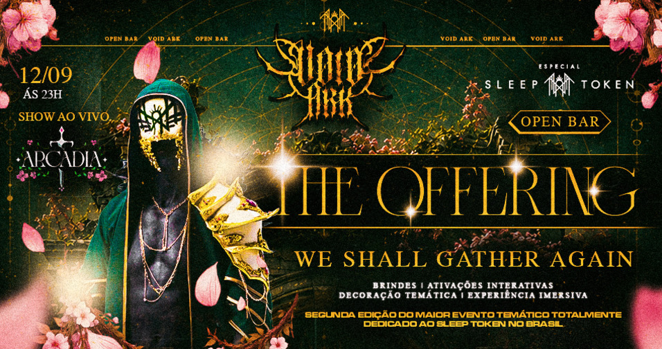Void Ark prepara festa especial Sleep Token com open bar em São Paulo